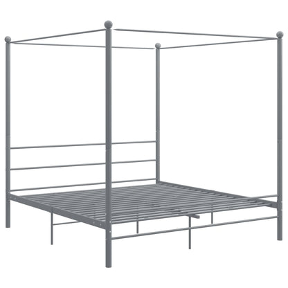 Bed Frame | Grey | Powder-coated metal
