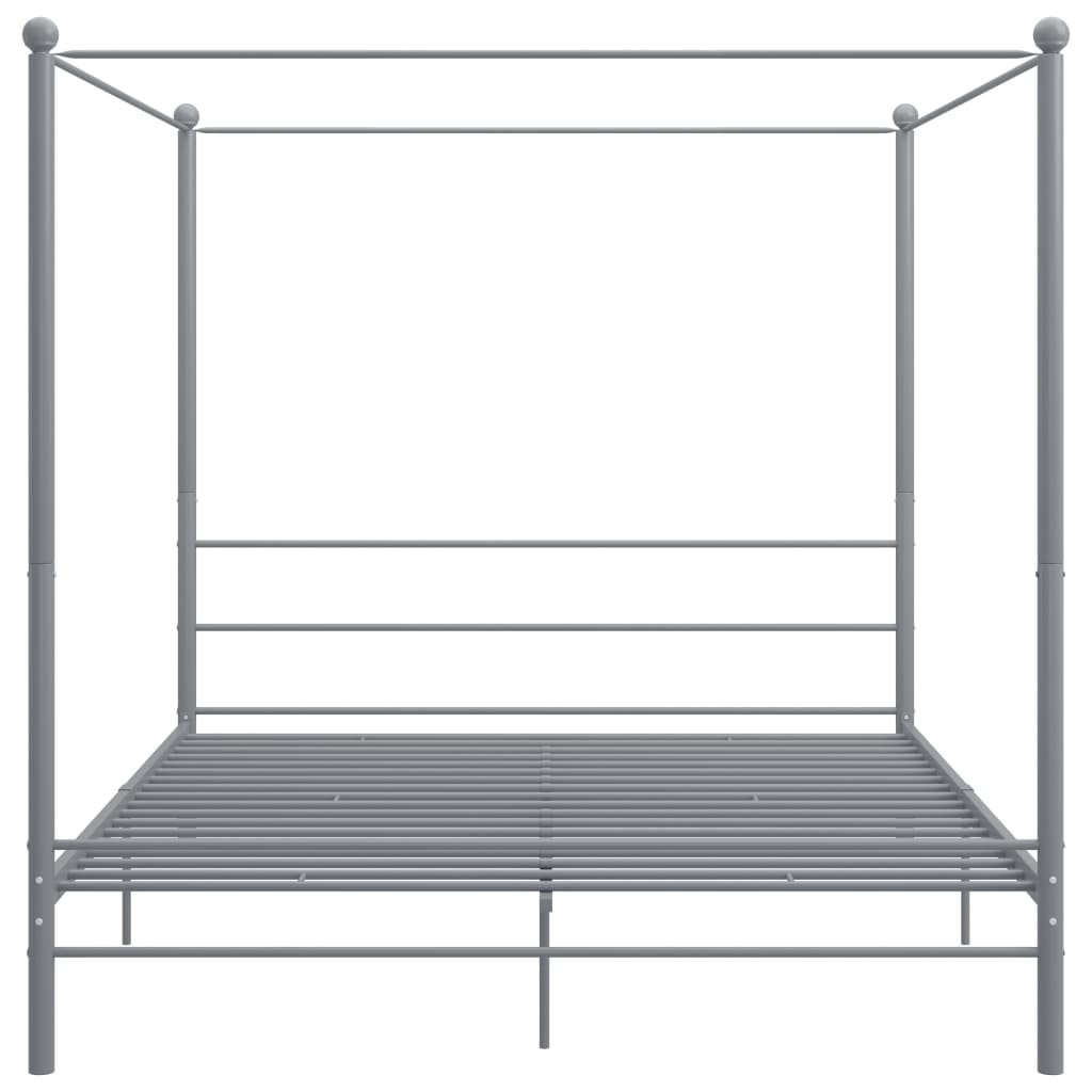 Bed Frame | Grey | Powder-coated metal