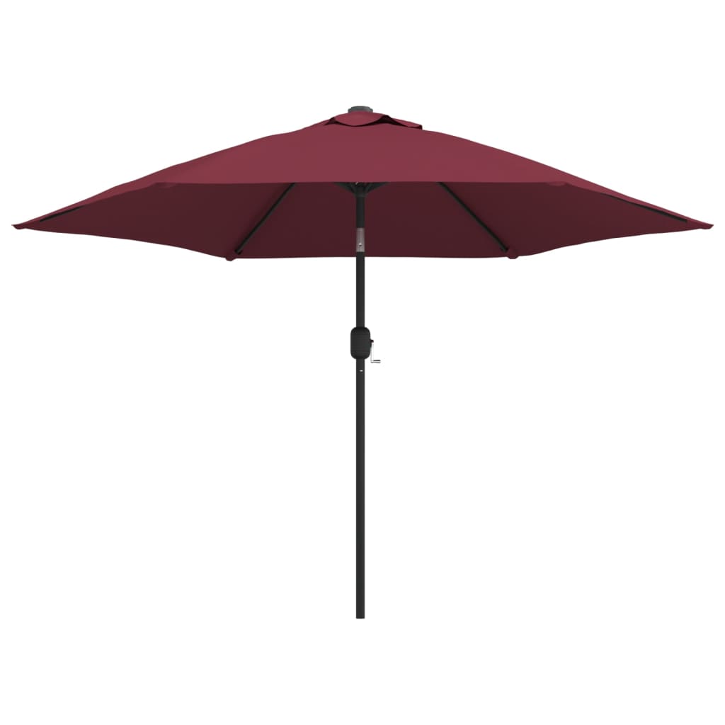Garden Parasol with Metal Pole Bordeaux Red 300 cm