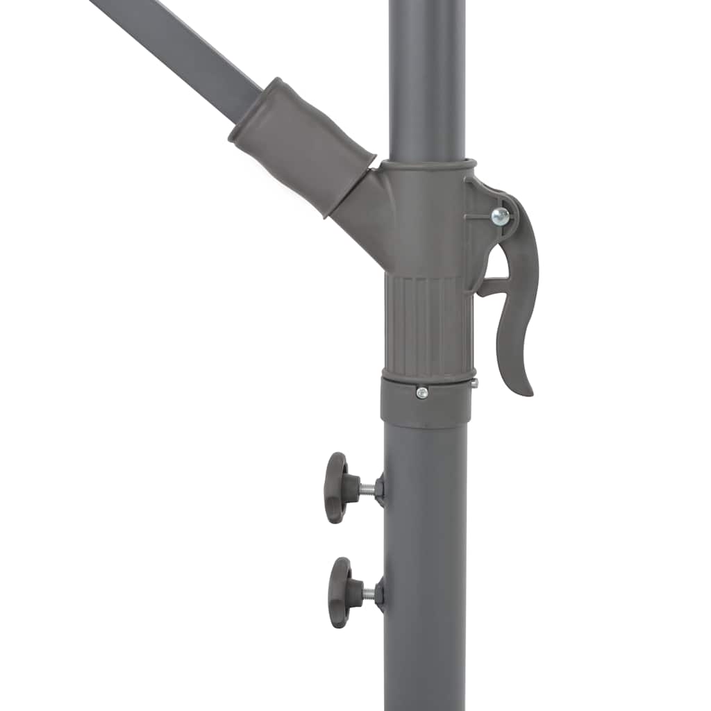 Cantilever Garden Parasol with Aluminium Pole Bordeaux Red 300 cm