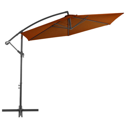 Cantilever Garden Parasol | Terracotta | Polyester, Metal | Large