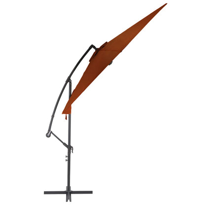 Cantilever Garden Parasol | Terracotta | Polyester, Metal | Large