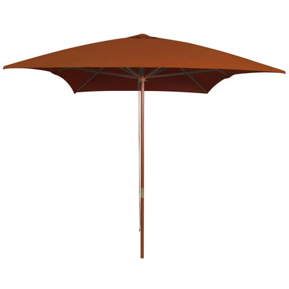 Garden Parasol | Terracotta | UV protective polyester and wood