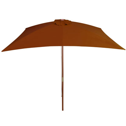 Garden Parasol | Terracotta | UV protective polyester and wood