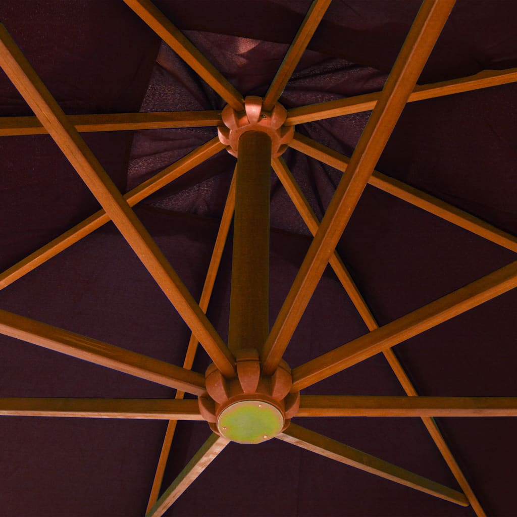 Hanging Garden Parasol | Bordeaux red