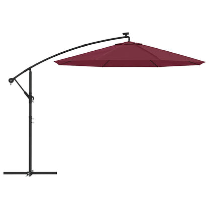 Cantilever Garden Parasol | Wine Red | Polyester | Large