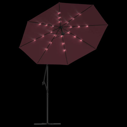 Cantilever Garden Parasol | Wine Red | Polyester | Large