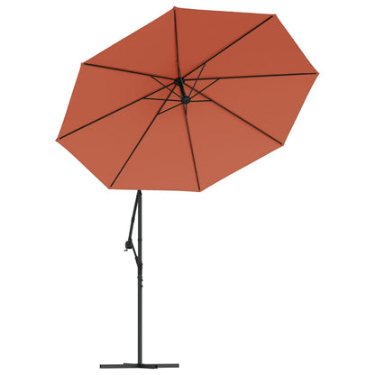 Cantilever Garden Parasol | Terracotta | Polyester, Steel | Large