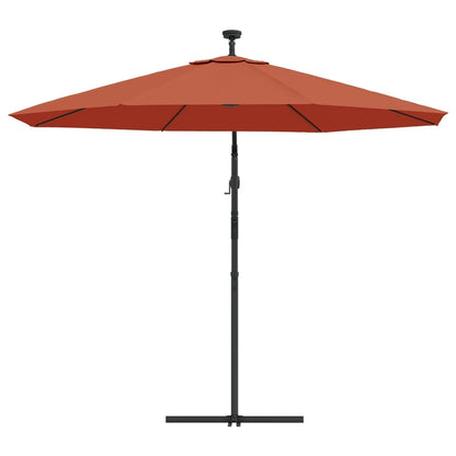 Cantilever Garden Parasol | Terracotta | Polyester, Steel | Large