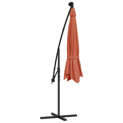 Cantilever Garden Parasol | Terracotta | Polyester, Steel | Large
