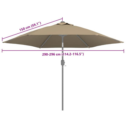 Replacement Fabric | Taupe | 100% polyester | 300 cm diameter