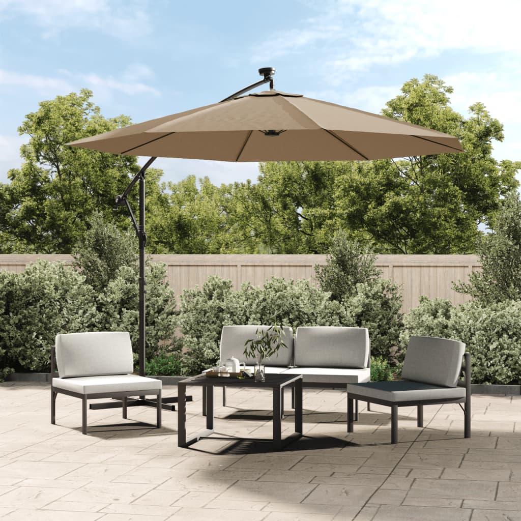 Replacement Fabric for Cantilever Umbrella Taupe 350 cm