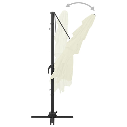 Garden Parasol | Sand | Polyester | 4-Tier | Foldable | Garden Parasol