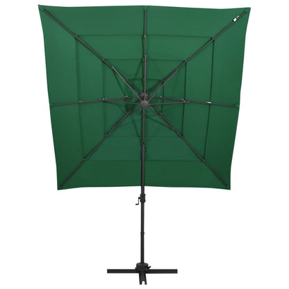 Garden Parasol | Green | Polyester | Large | Foldable | Garden Parasol