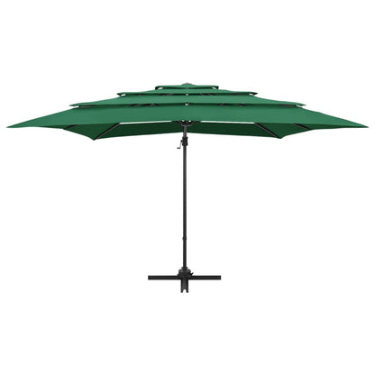 Garden Parasol | Green | Polyester | Large | Foldable | Garden Parasol