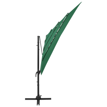 Garden Parasol | Green | Polyester | Large | Foldable | Garden Parasol
