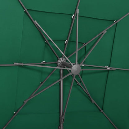 Garden Parasol | Green | Polyester | Large | Foldable | Garden Parasol