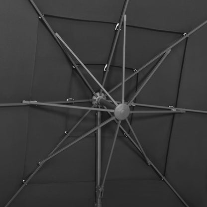 Garden Parasol | Anthracite | Polyester, Powder-coated aluminium | 250 cm