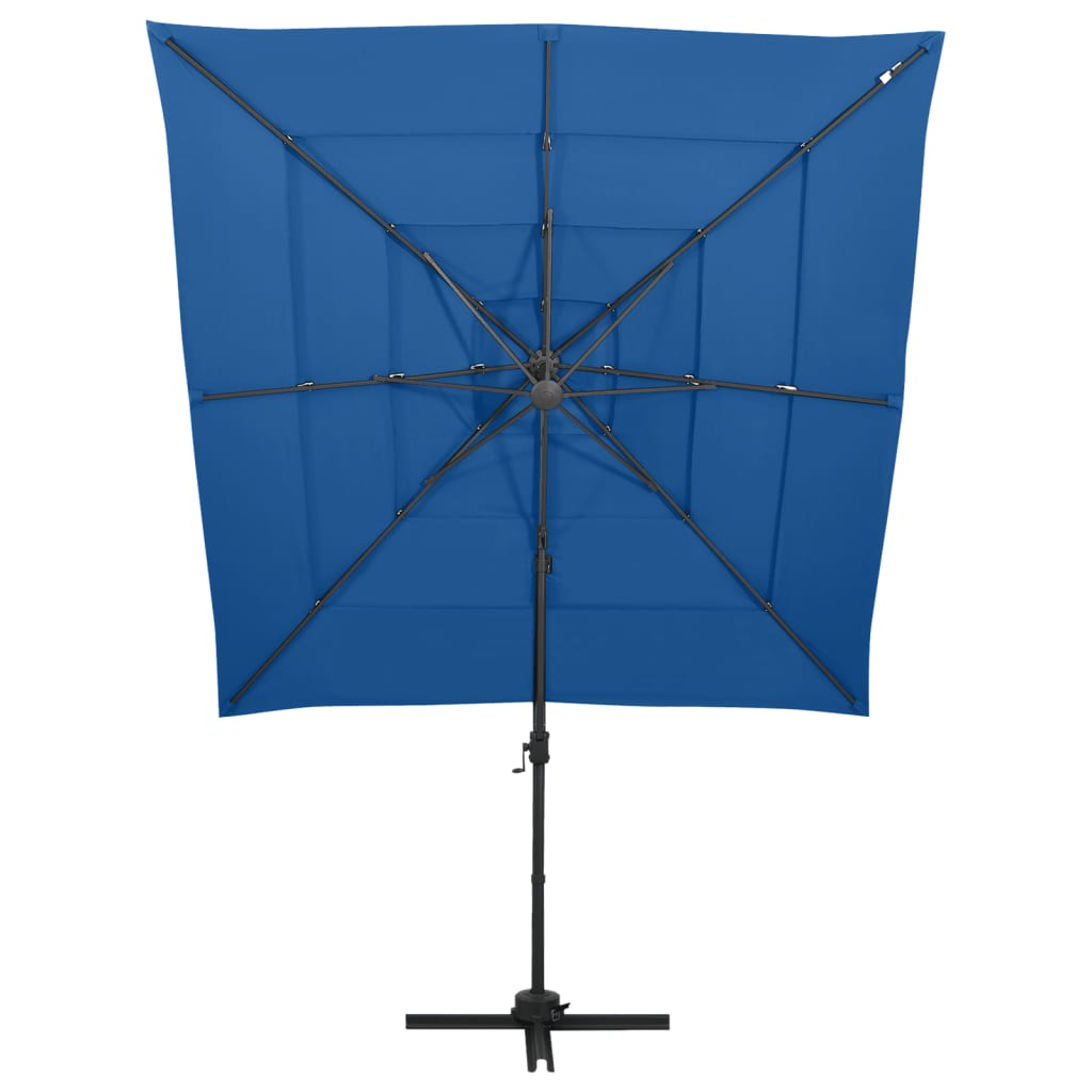 Garden Parasol | Azure Blue | Polyester | 250x250 cm