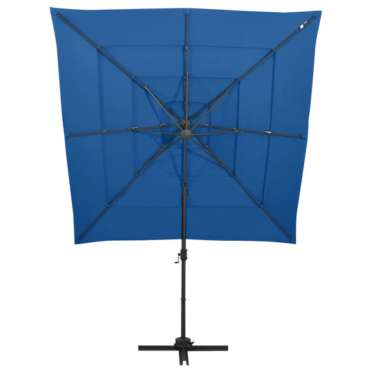 Garden Parasol | Azure Blue | Polyester | 250x250 cm