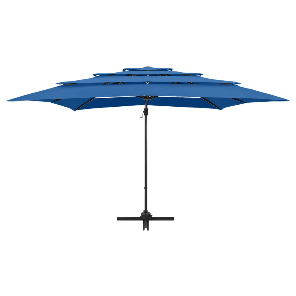 Garden Parasol | Azure Blue | Polyester | 250x250 cm