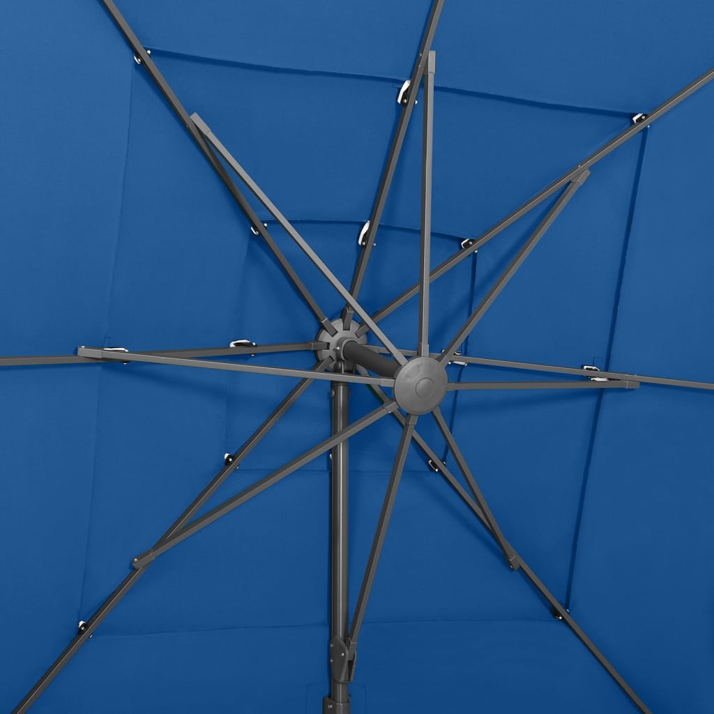 Garden Parasol | Azure Blue | Polyester | 250x250 cm
