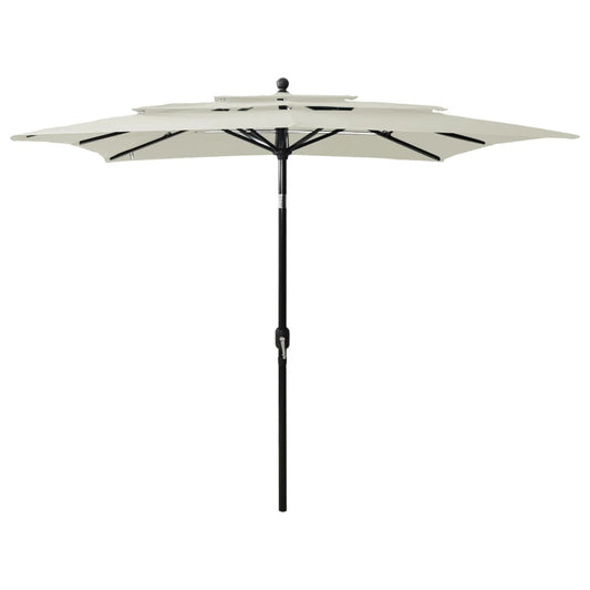 Parasol | Sand | Polyester | 2.5 m x 2.5 m | UV-resistant materials