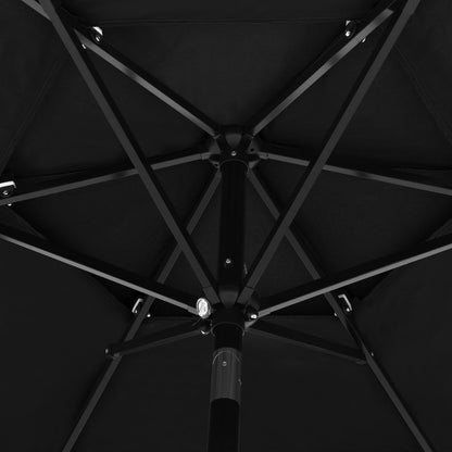 Parasol | Black | Polyester | 2.5 m diameter | Foldable | Parasol