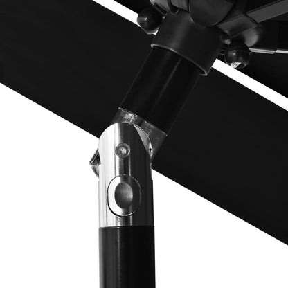 Parasol | Black | Polyester | 2.5 m diameter | Foldable | Parasol