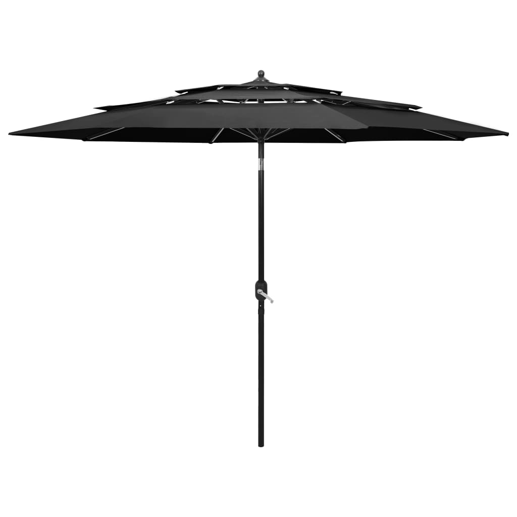 Parasol | Anthracite | Polyester | 3 m diameter | Collapsible | Parasol