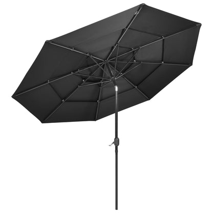 Parasol | Anthracite | Polyester | 3 m diameter | Collapsible | Parasol