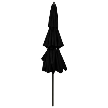 Parasol | Black | Polyester, powder-coated aluminium | 3 m canopy