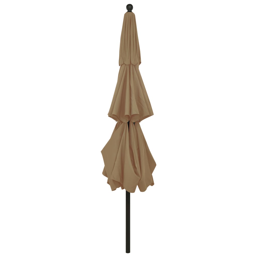 Parasol | Taupe | Polyester, Powder-Coated Aluminium | 3.5 m Canopy