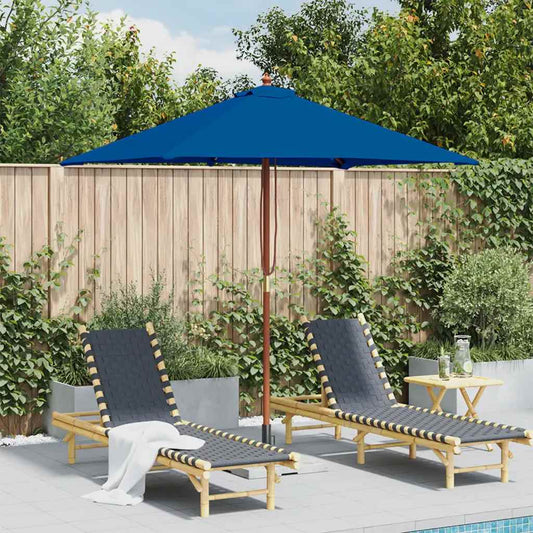 Garden Parasol | Blue | Fabric | 150x200 cm | Collapsible