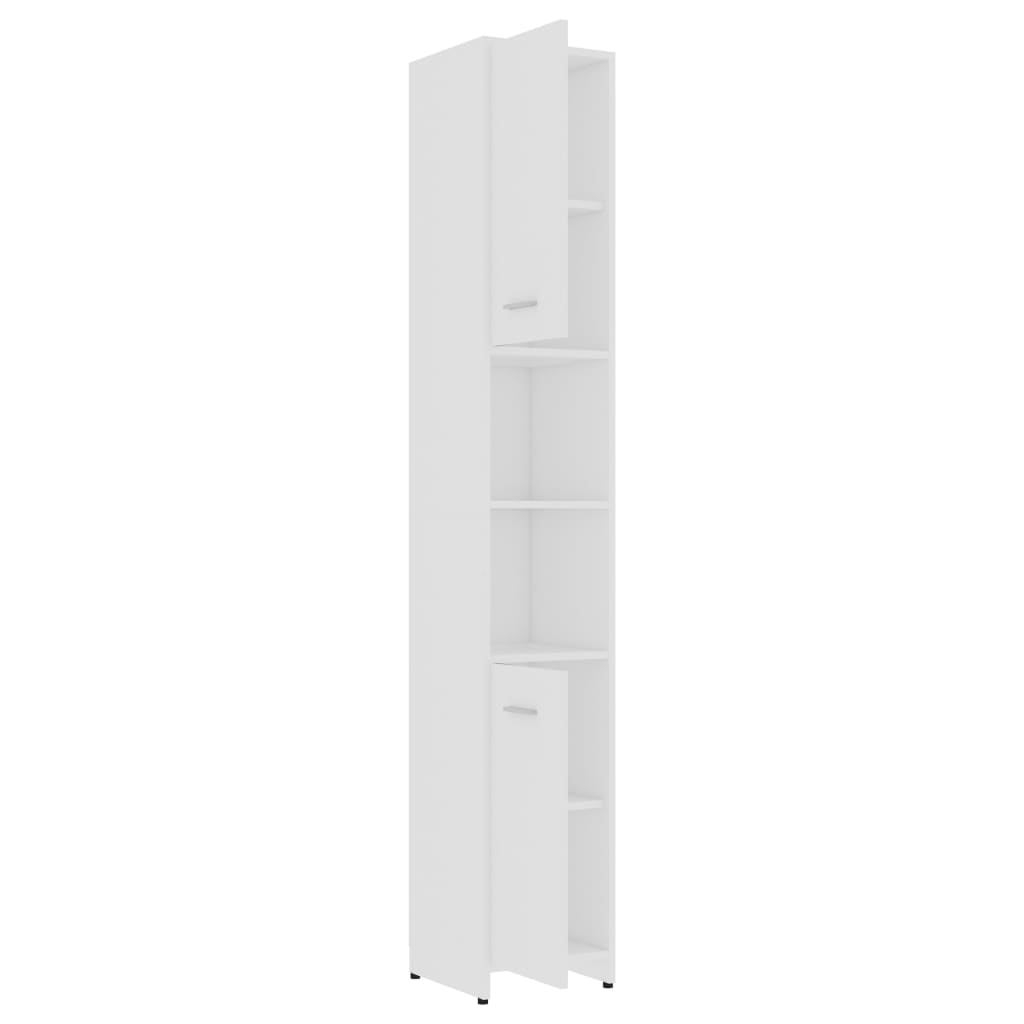 3056916 vidaXL 3 Piece Bathroom Furniture Set White Engineered Wood (802579+802597)
