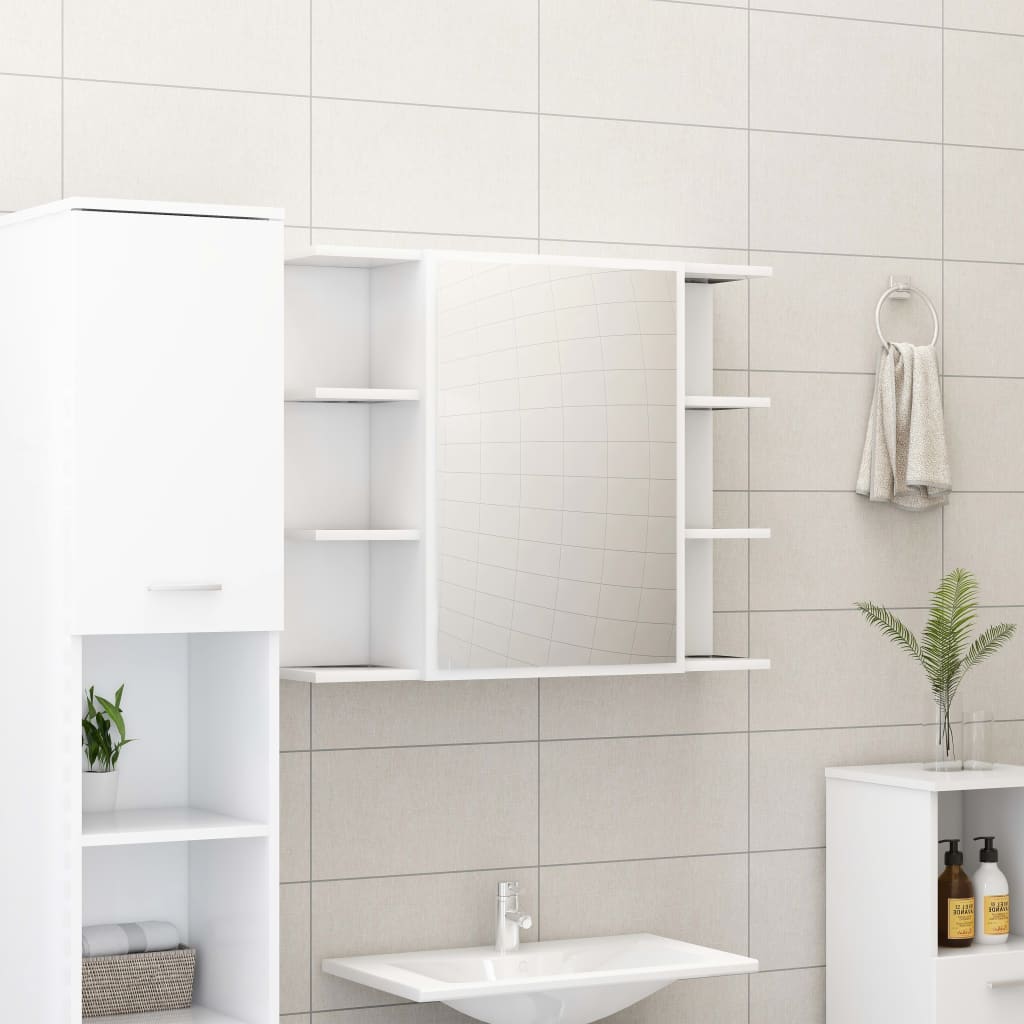 Bathroom Furniture Set | White | Engineered wood | Medium