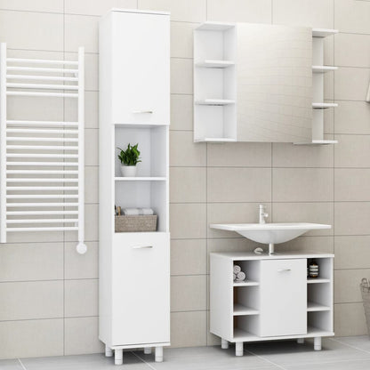 Bathroom Furniture Set | White | Engineered wood | Medium