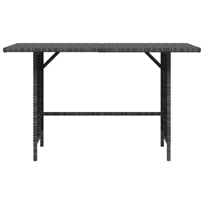 Dining Table | Grey | PE rattan, Powder-Coated Steel | Medium