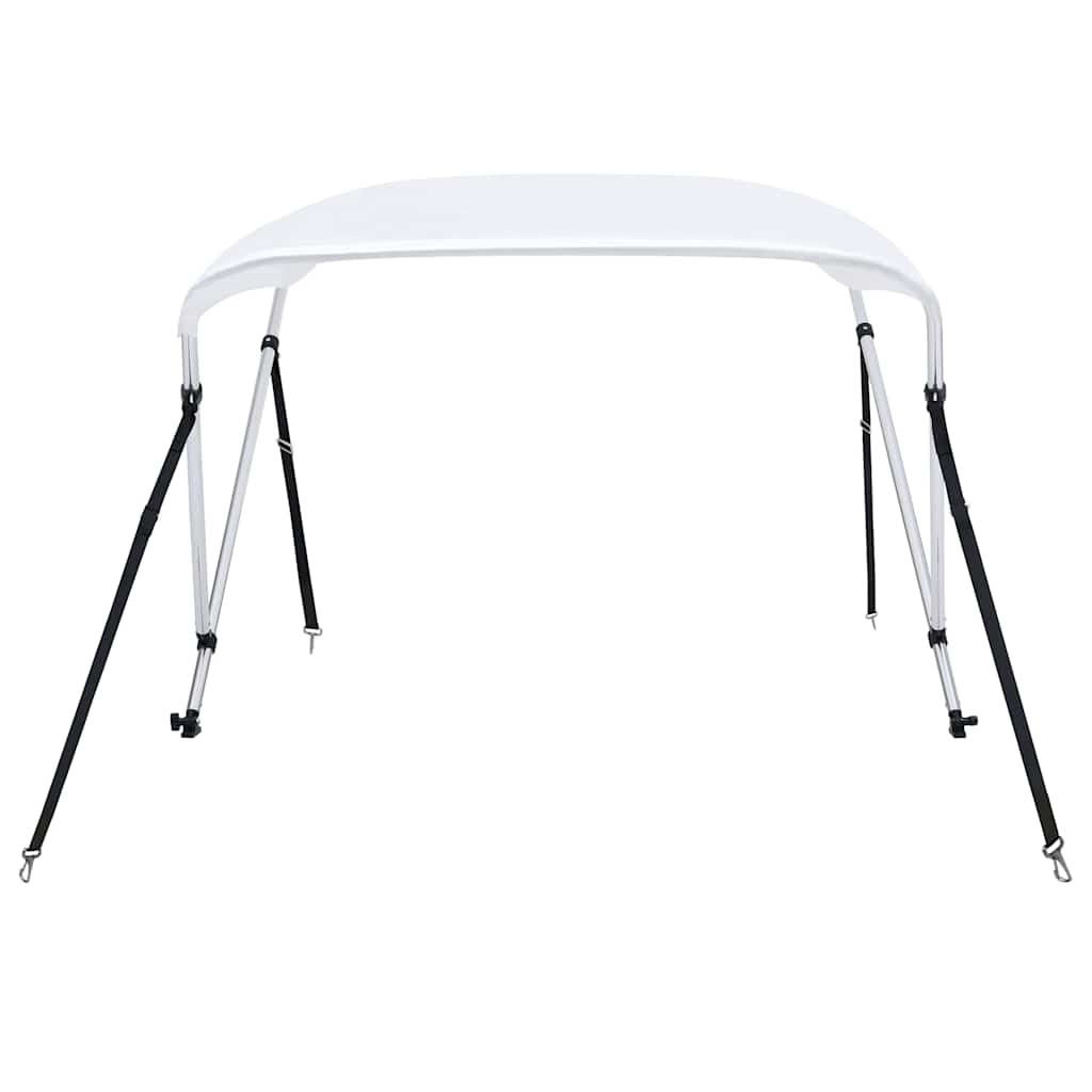 93123 vidaXL 2 Bow Bimini Top White 150x120x110 cm