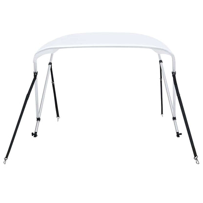 93123 vidaXL 2 Bow Bimini Top White 150x120x110 cm