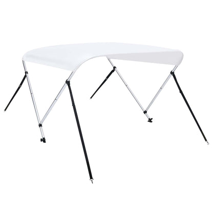 93123 vidaXL 2 Bow Bimini Top White 150x120x110 cm