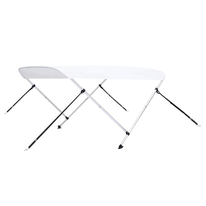 93123 vidaXL 2 Bow Bimini Top White 150x120x110 cm