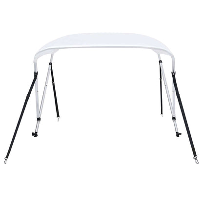 93123 vidaXL 2 Bow Bimini Top White 150x120x110 cm