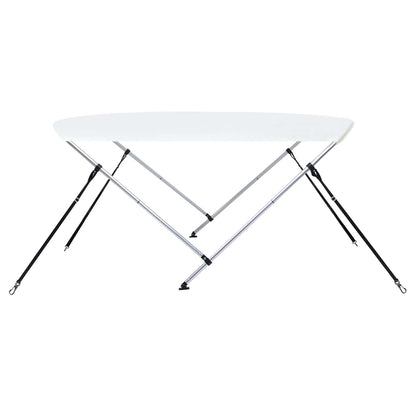 93123 vidaXL 2 Bow Bimini Top White 150x120x110 cm