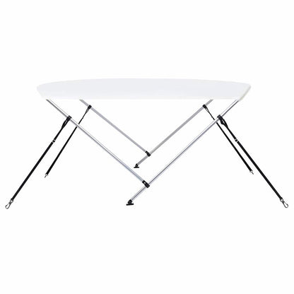 93125 vidaXL 2 Bow Bimini Top White 180x150x110 cm