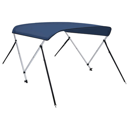 93126 vidaXL 2 Bow Bimini Top Navy Blue 150x120x110 cm