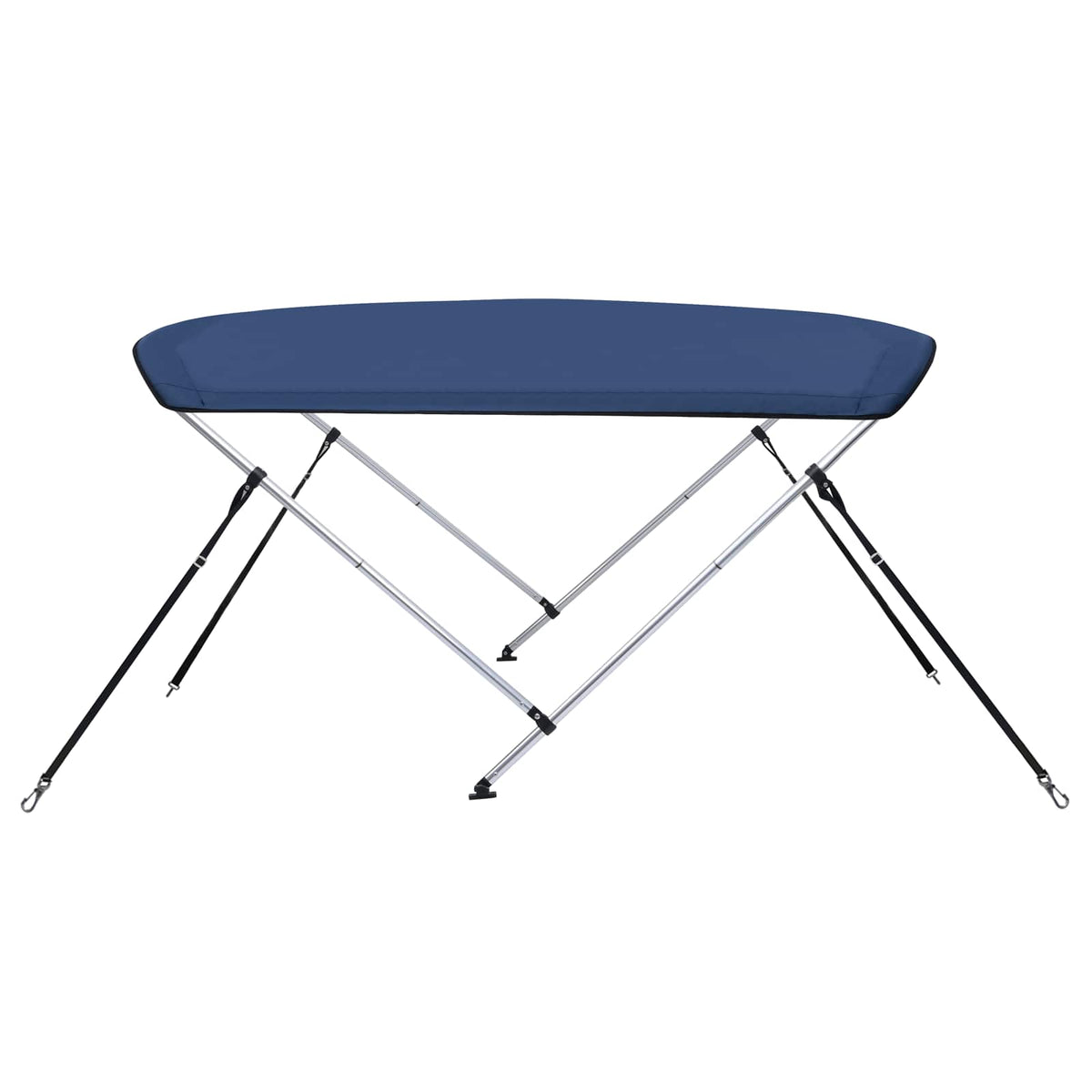 93126 vidaXL 2 Bow Bimini Top Navy Blue 150x120x110 cm