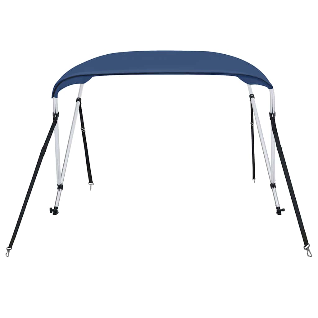 93128 vidaXL 2 Bow Bimini Top Navy Blue 180x150x110 cm