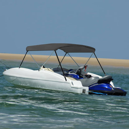 93129 vidaXL 2 Bow Bimini Top Anthracite 150x120x110 cm