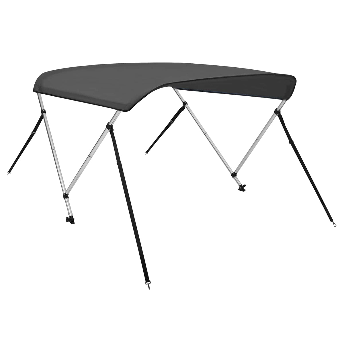 93129 vidaXL 2 Bow Bimini Top Anthracite 150x120x110 cm